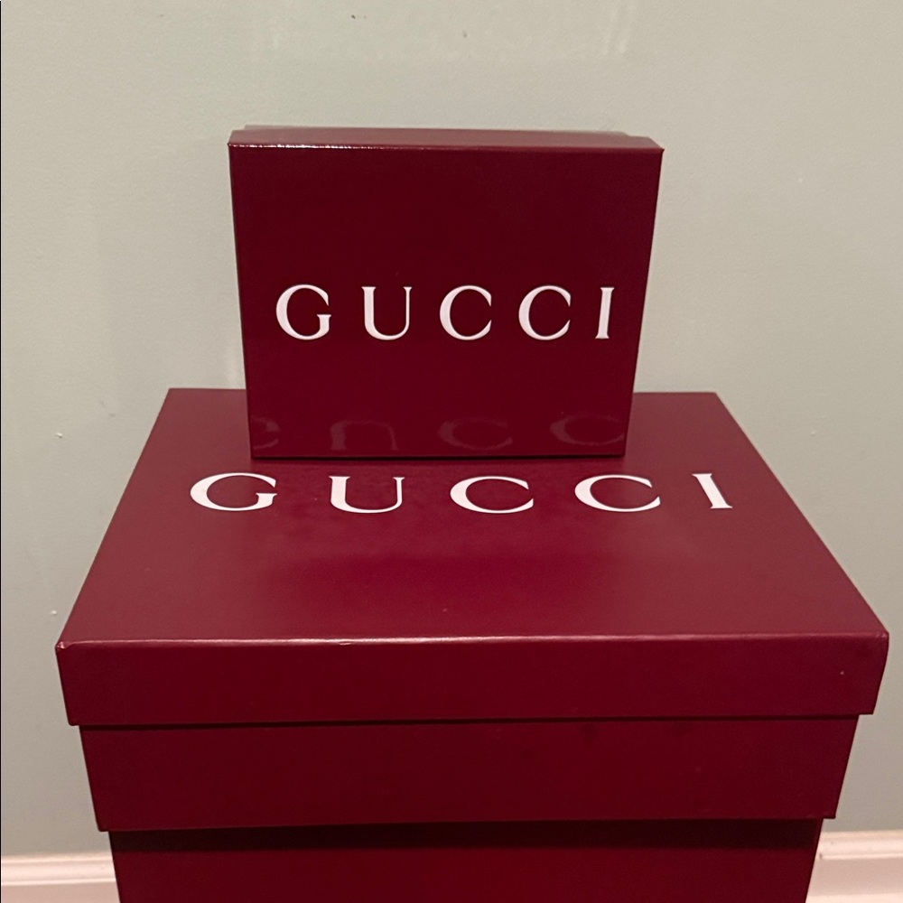 Gucci Maroon Decorative Box Set-4 Boxes - Picture 2 of 13